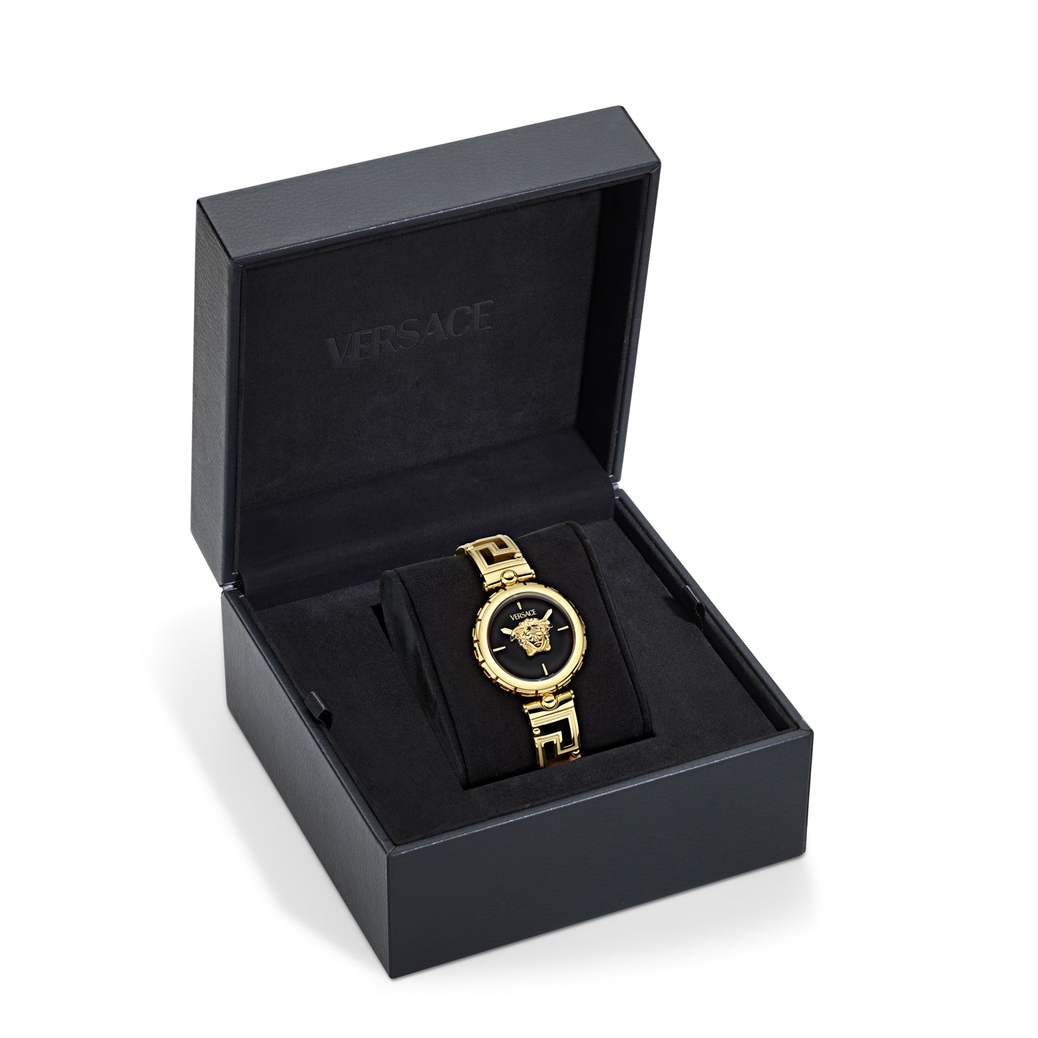 Versace Medusa Jewel Black Round Quartz Women Watch