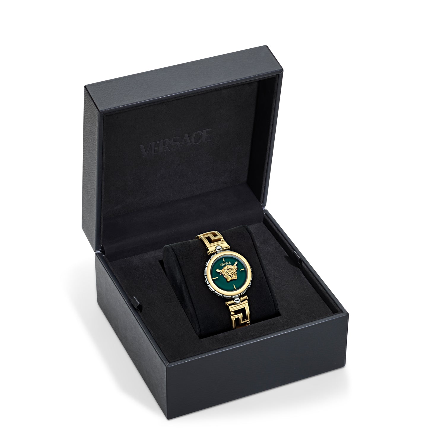 Versace Medusa Jewel Green Round Quartz Women Watch