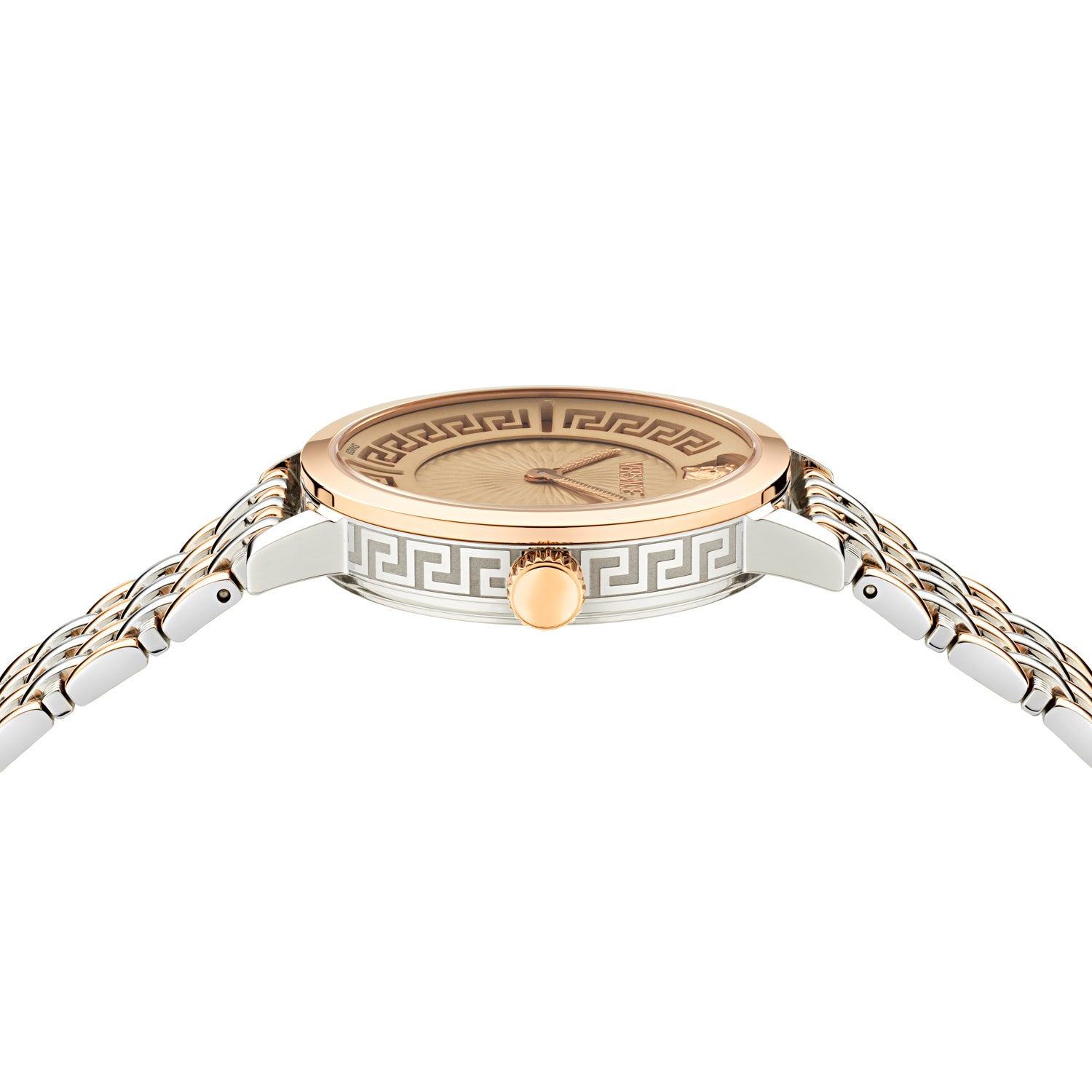 Versace Greca Fortuna Ivory Round Quartz Women Watch