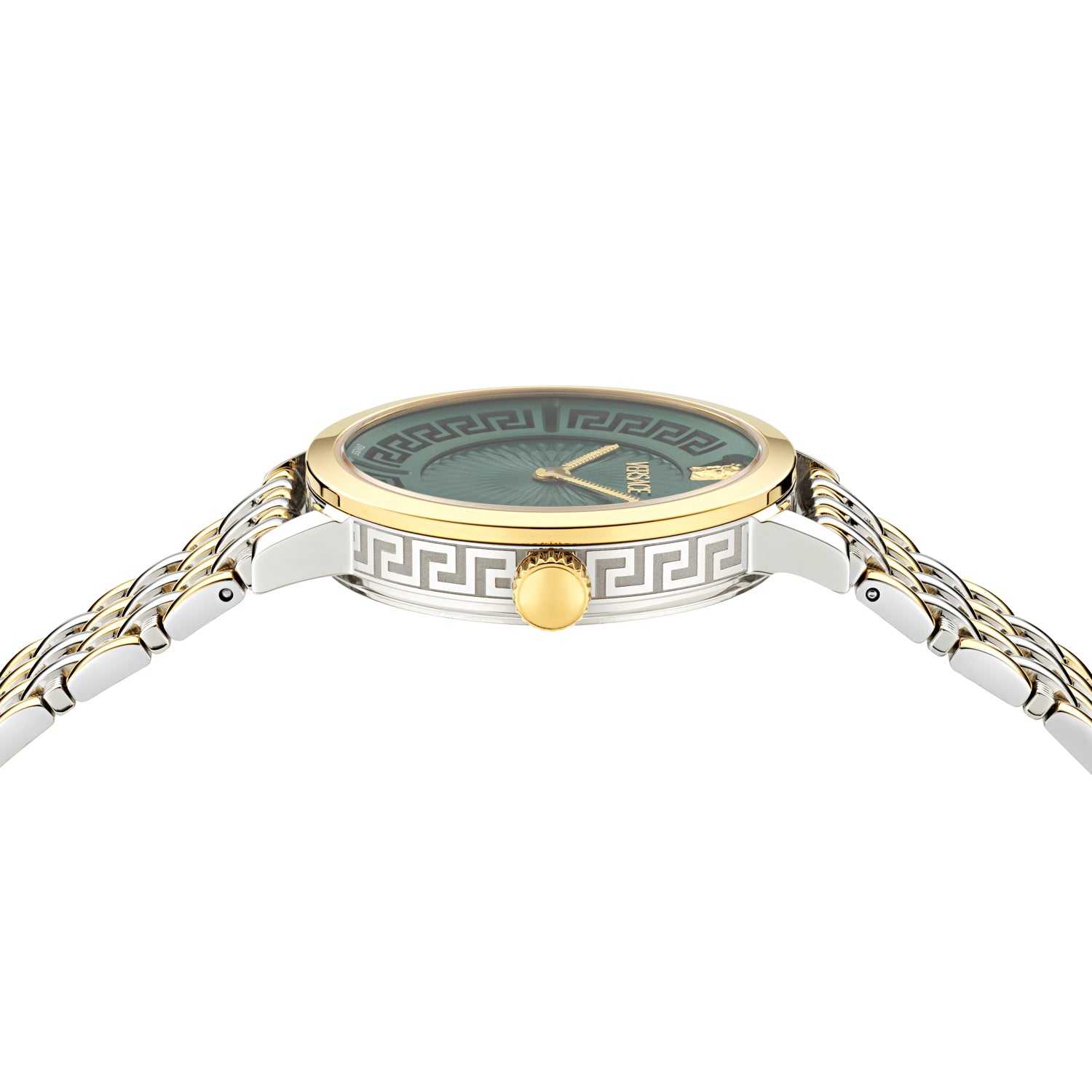Versace Greca Fortuna Green Round Quartz Women Watch