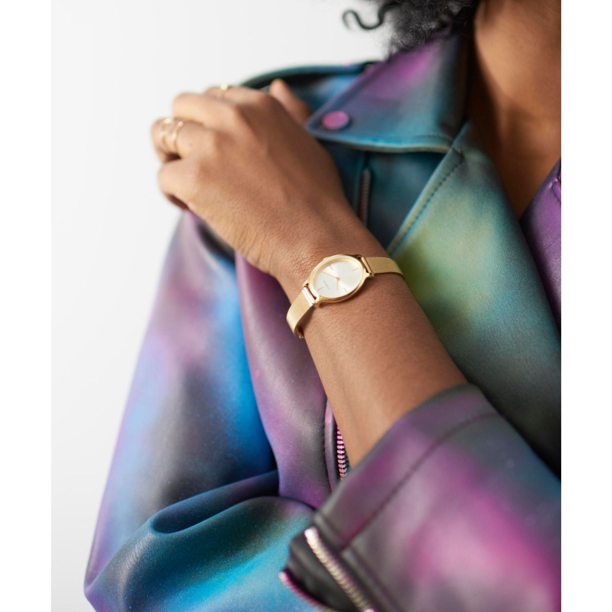 Timex Milano Tonneau 24mm Gold Dial Analog Women Watch - TW2R70000UJ