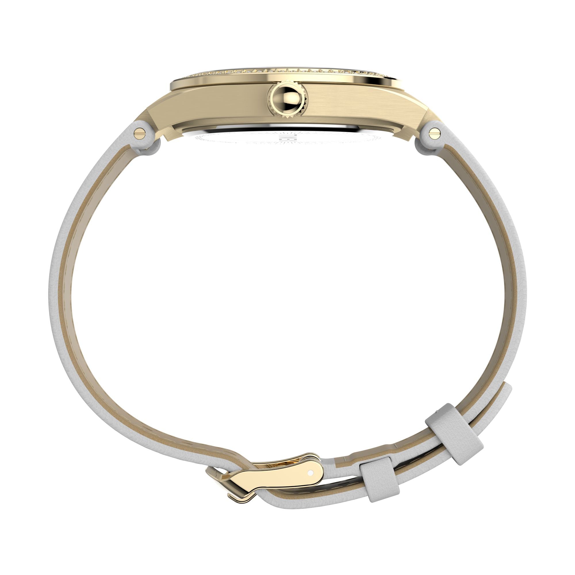 Timex Simone White Round Quartz Women Watch