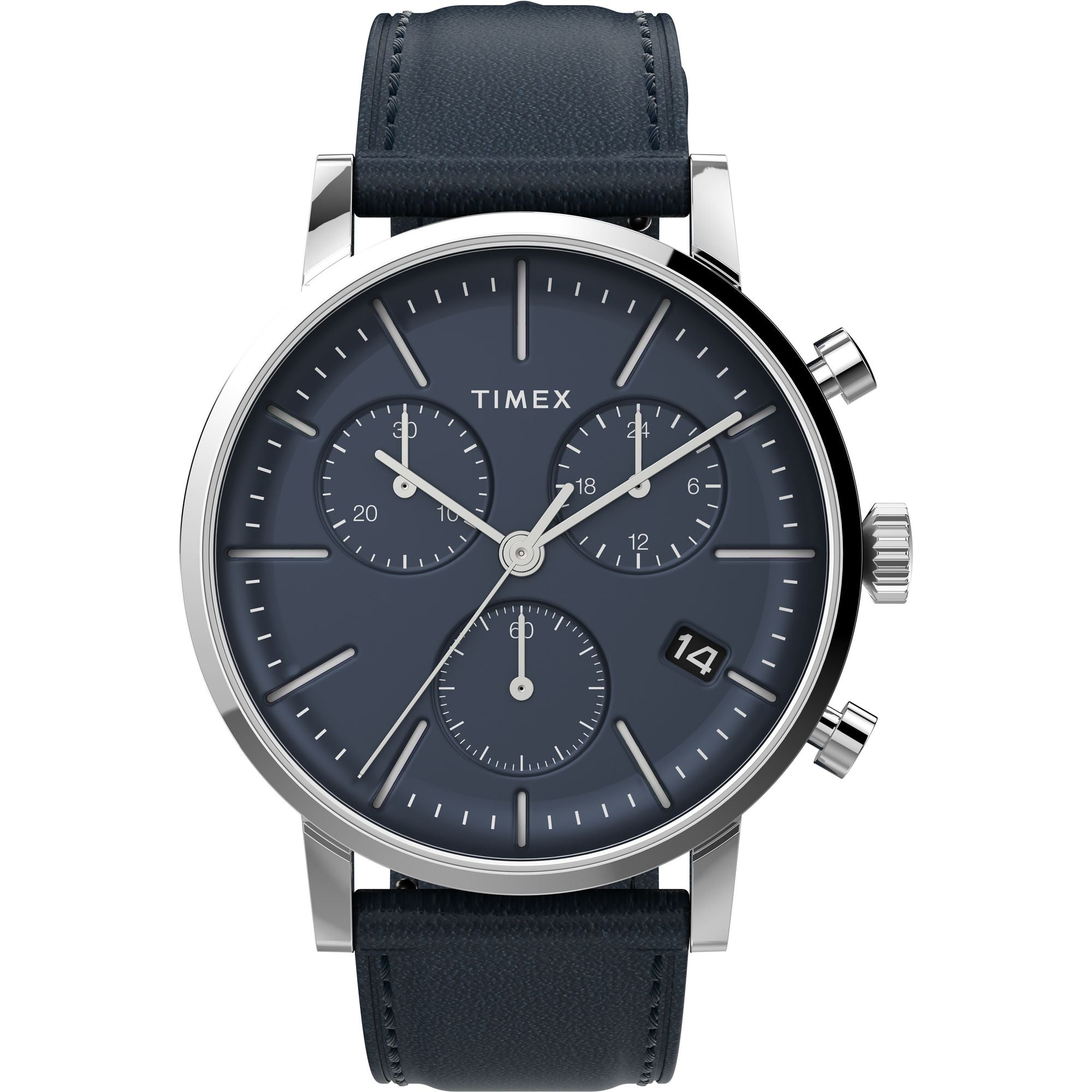 Timex Midtown Blue Round Quartz Men Watch