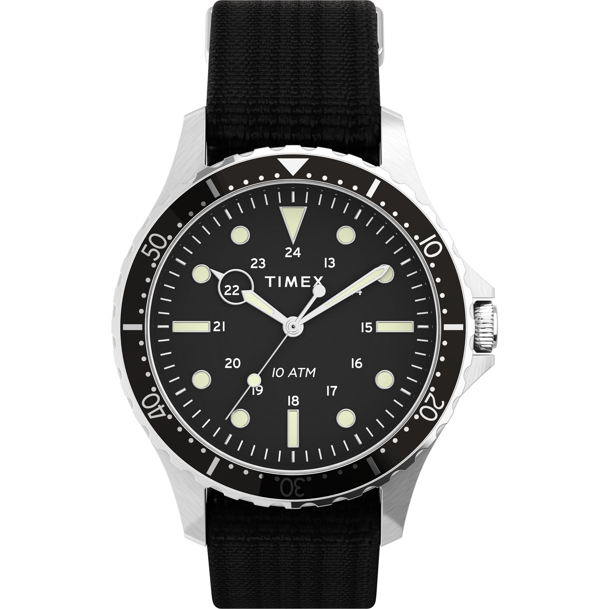 Timex Navi Black Round Quartz Men Watch