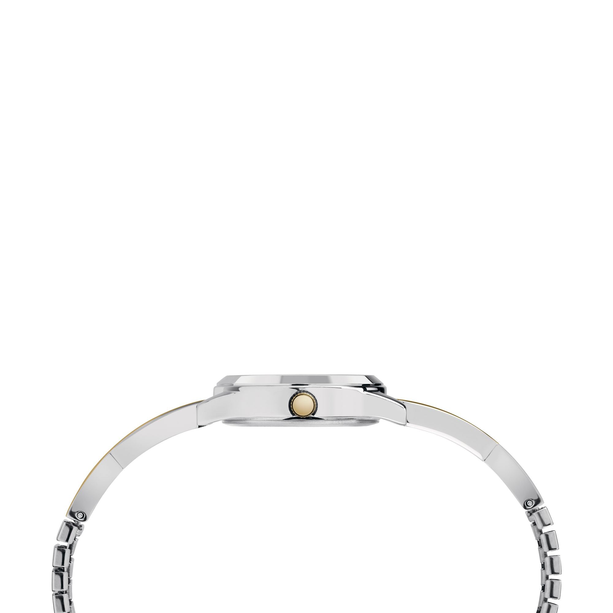 Timex Fashion Stretch Bangles Silver Round Quartz Women Watch