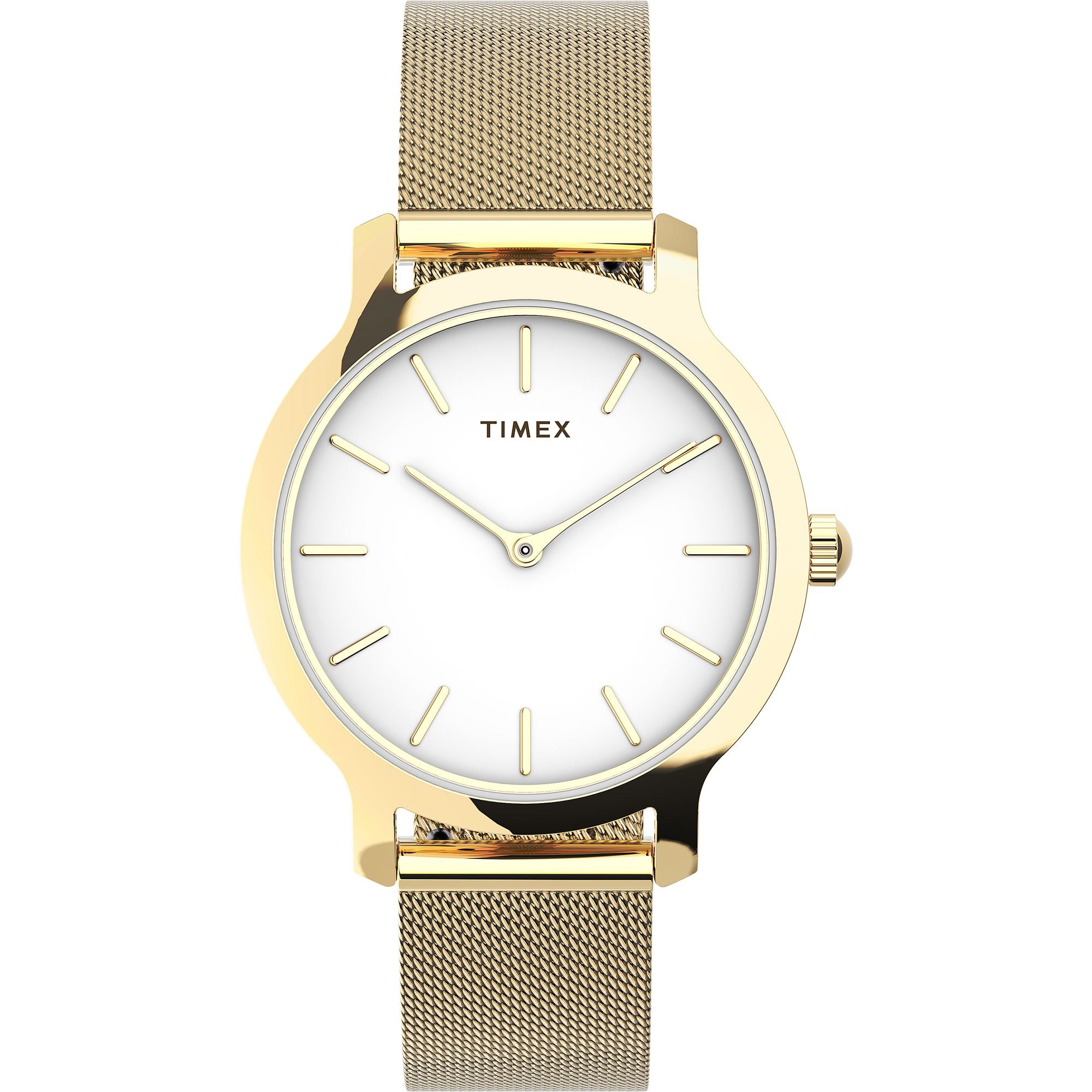 Timex Transcend White Round Quartz Women Watch Watch Timex
