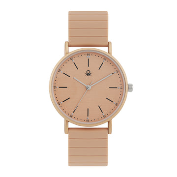 United Colors Of Benetton Iconic Brown Round Quartz Women Watch Watch United Colors Of Benetton