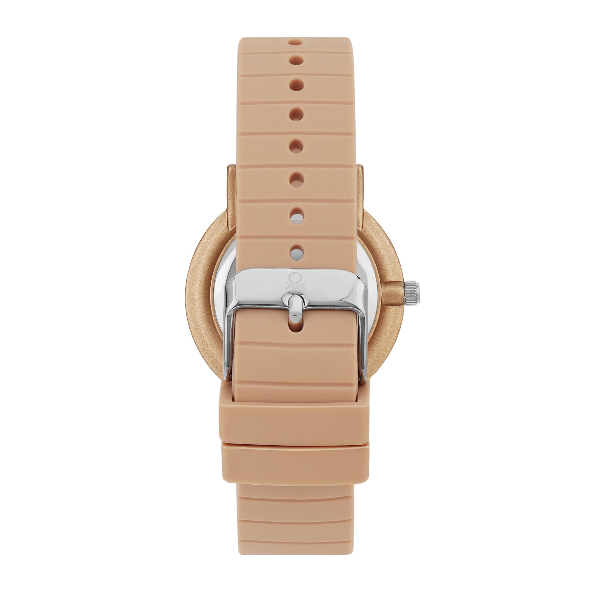 United Colors Of Benetton Iconic Brown Round Quartz Women Watch