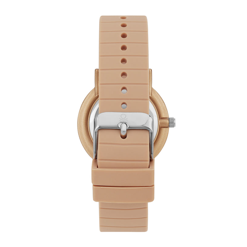United Colors Of Benetton Iconic Brown Round Quartz Women Watch Watch United Colors Of Benetton