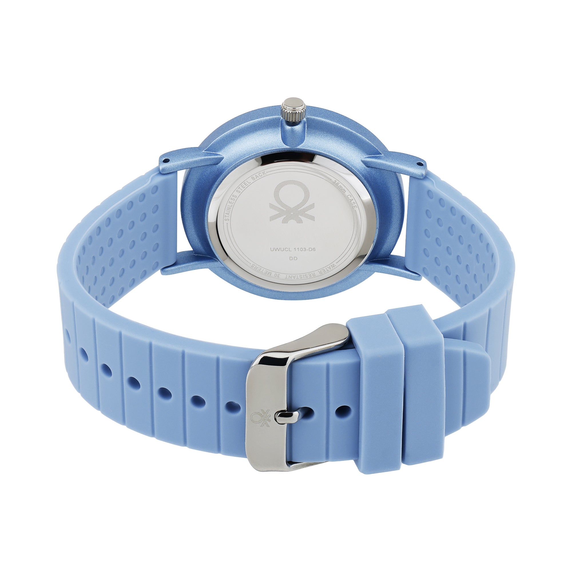 United Colors Of Benetton Iconic Blue Round Quartz Women Watch