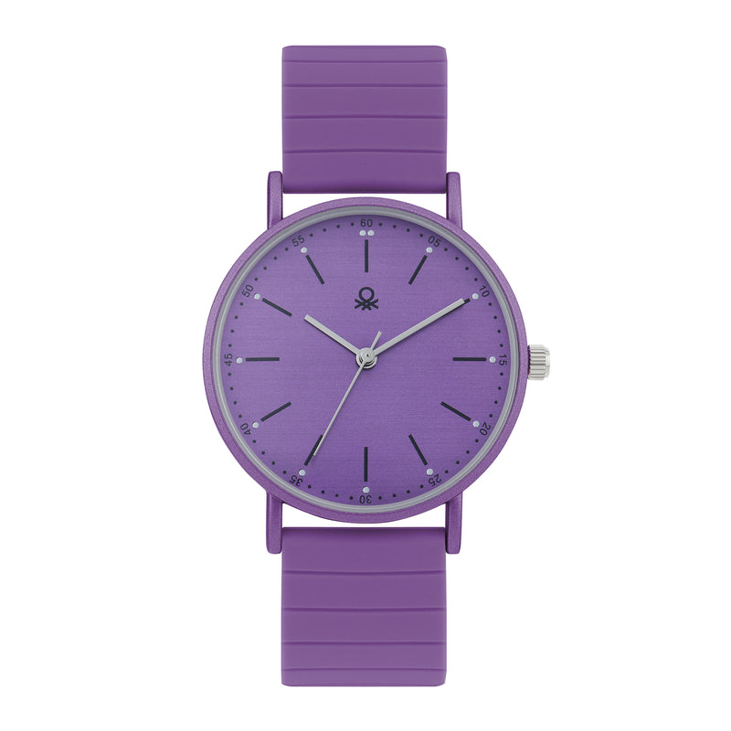 United Colors Of Benetton Iconic Purple Round Quartz Women Watch Watch United Colors Of Benetton