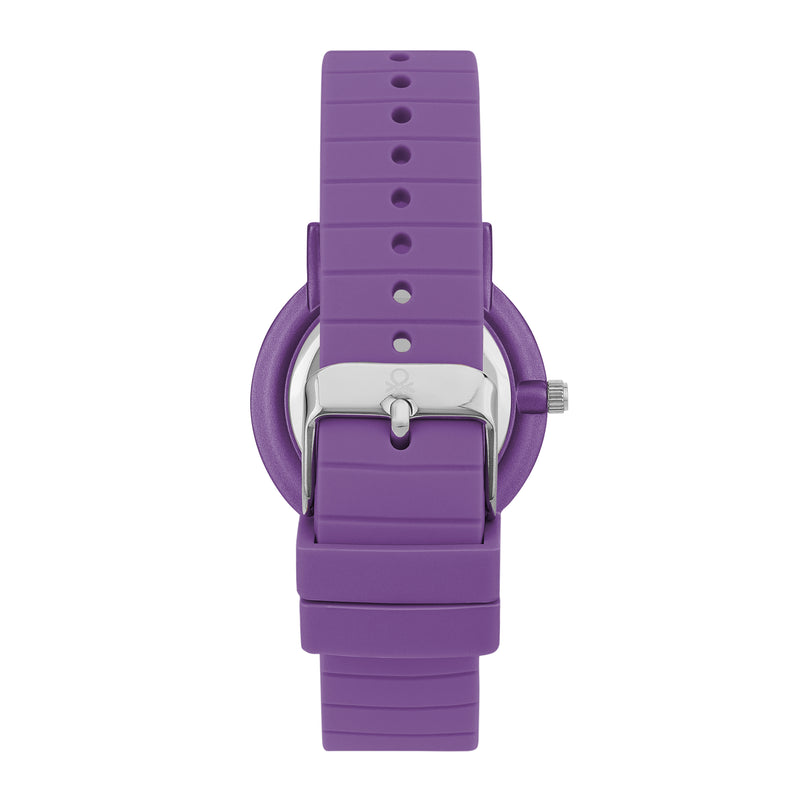 United Colors Of Benetton Iconic Purple Round Quartz Women Watch Watch United Colors Of Benetton
