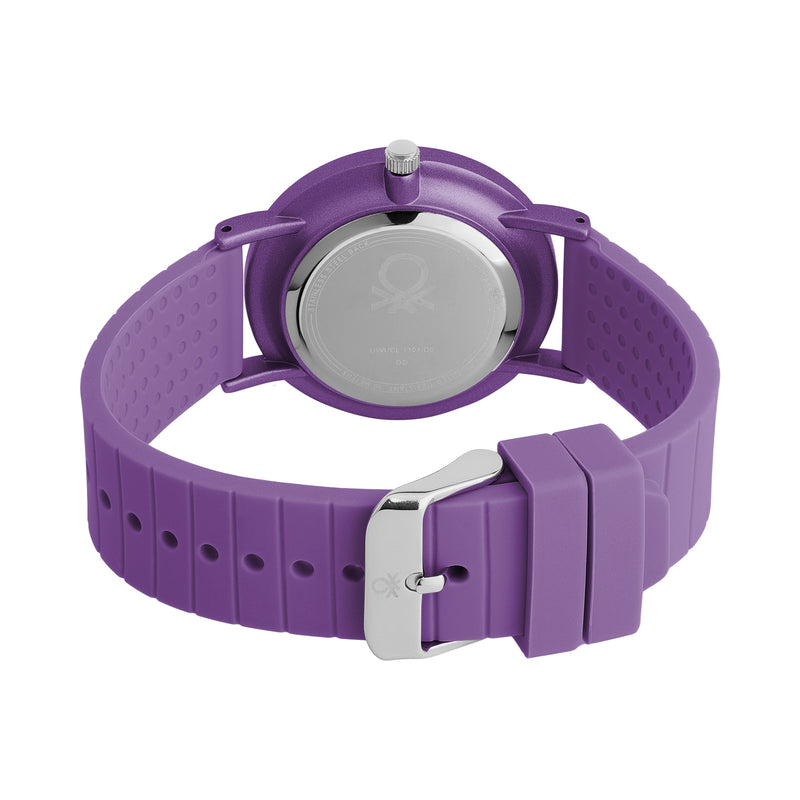 United Colors Of Benetton Iconic Purple Round Quartz Women Watch Watch United Colors Of Benetton