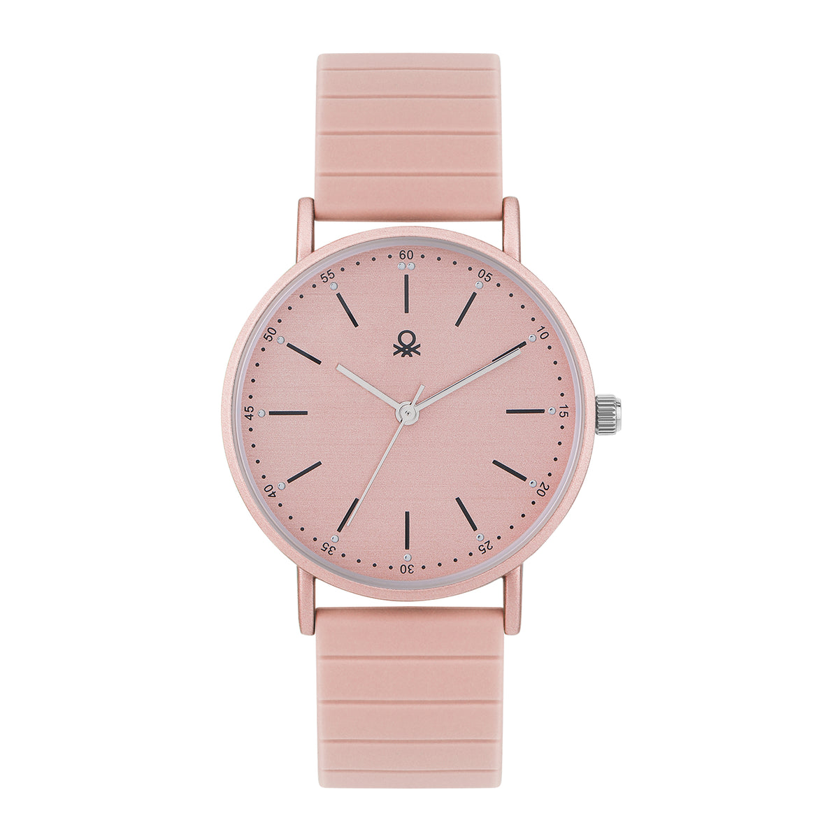 United Colors Of Benetton Iconic Pink Round Quartz Women Watch