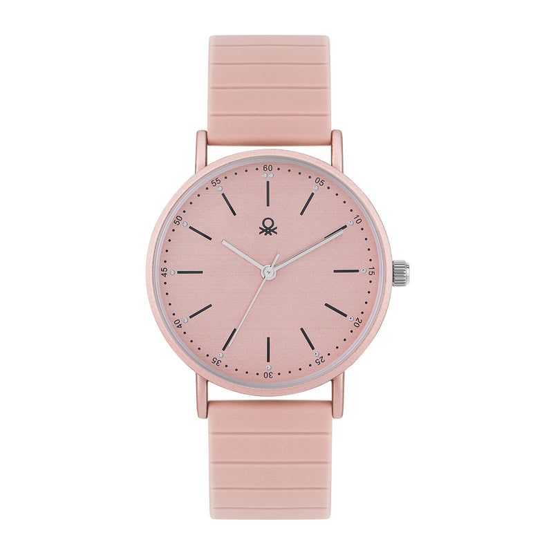 United Colors Of Benetton Iconic Pink Round Quartz Women Watch Watch United Colors Of Benetton
