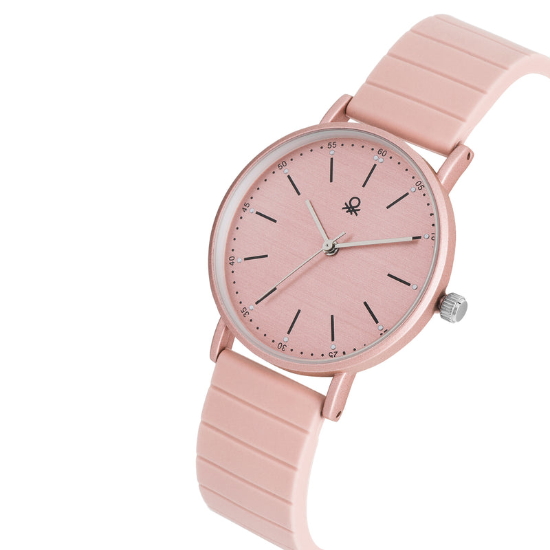 United Colors Of Benetton Iconic Pink Round Quartz Women Watch Watch United Colors Of Benetton