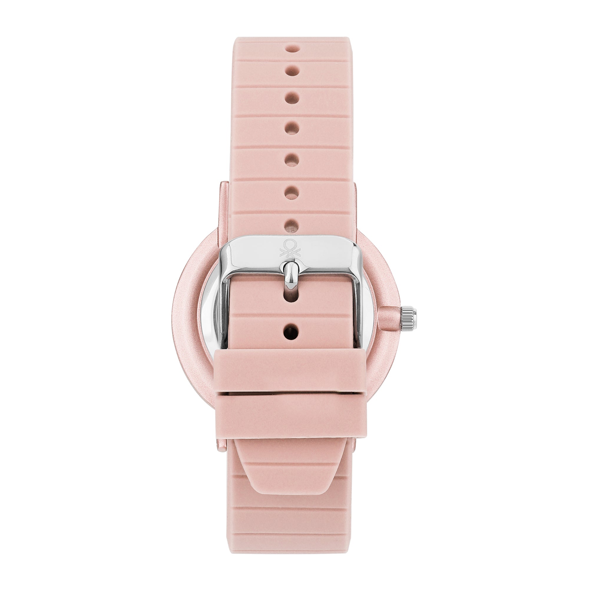 United Colors Of Benetton Iconic Pink Round Quartz Women Watch