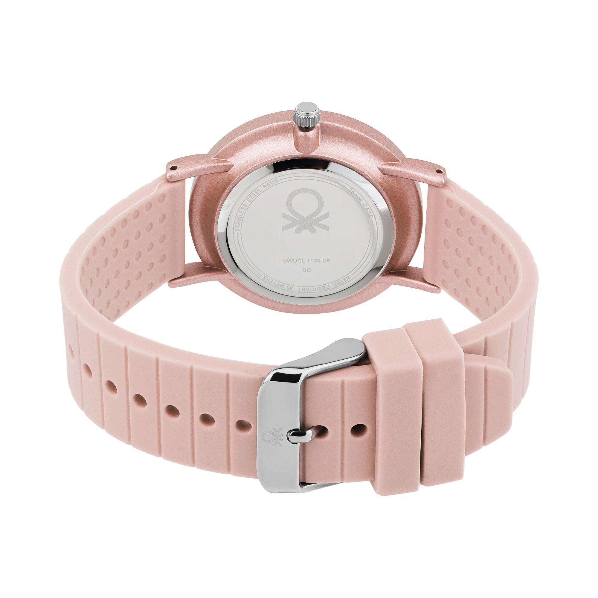 United Colors Of Benetton Iconic Pink Round Quartz Women Watch