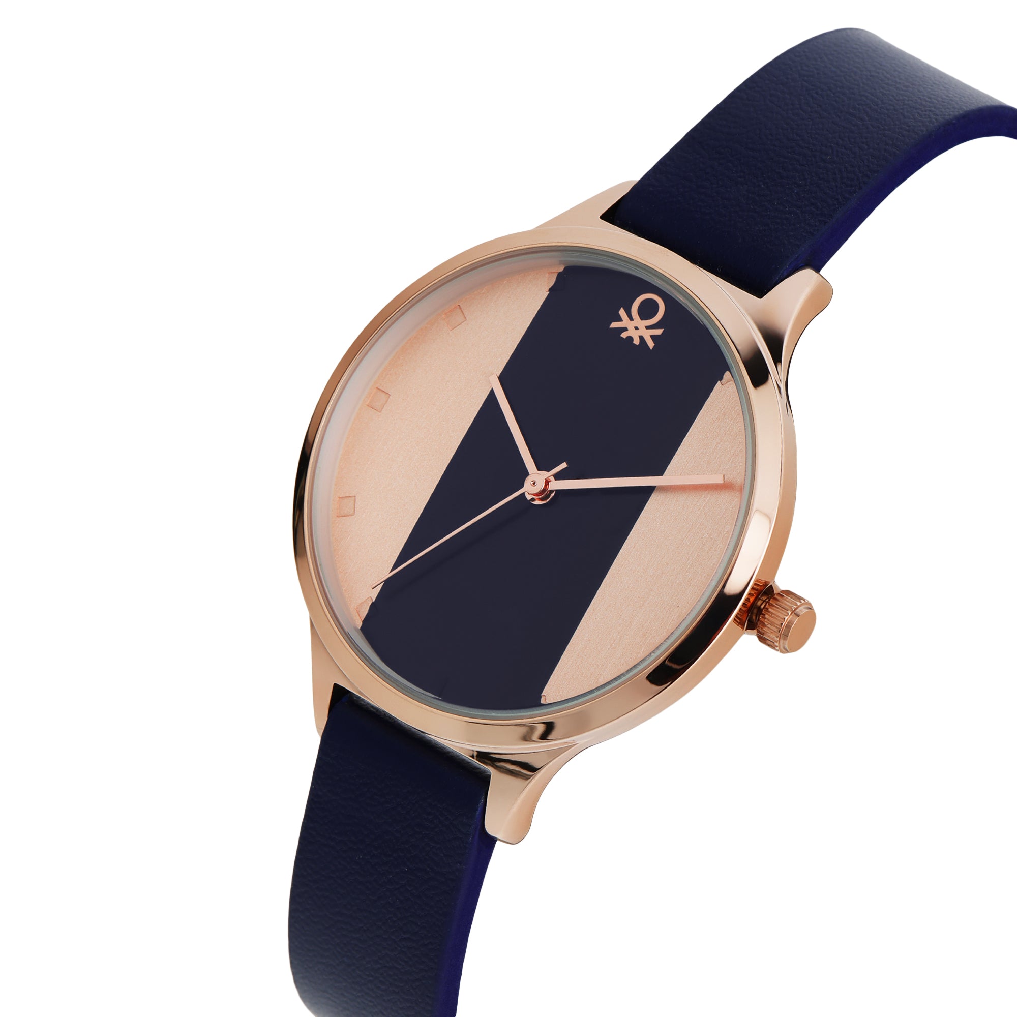 United Colors Of Benetton Iconic Two Tone Round Quartz Women Watch