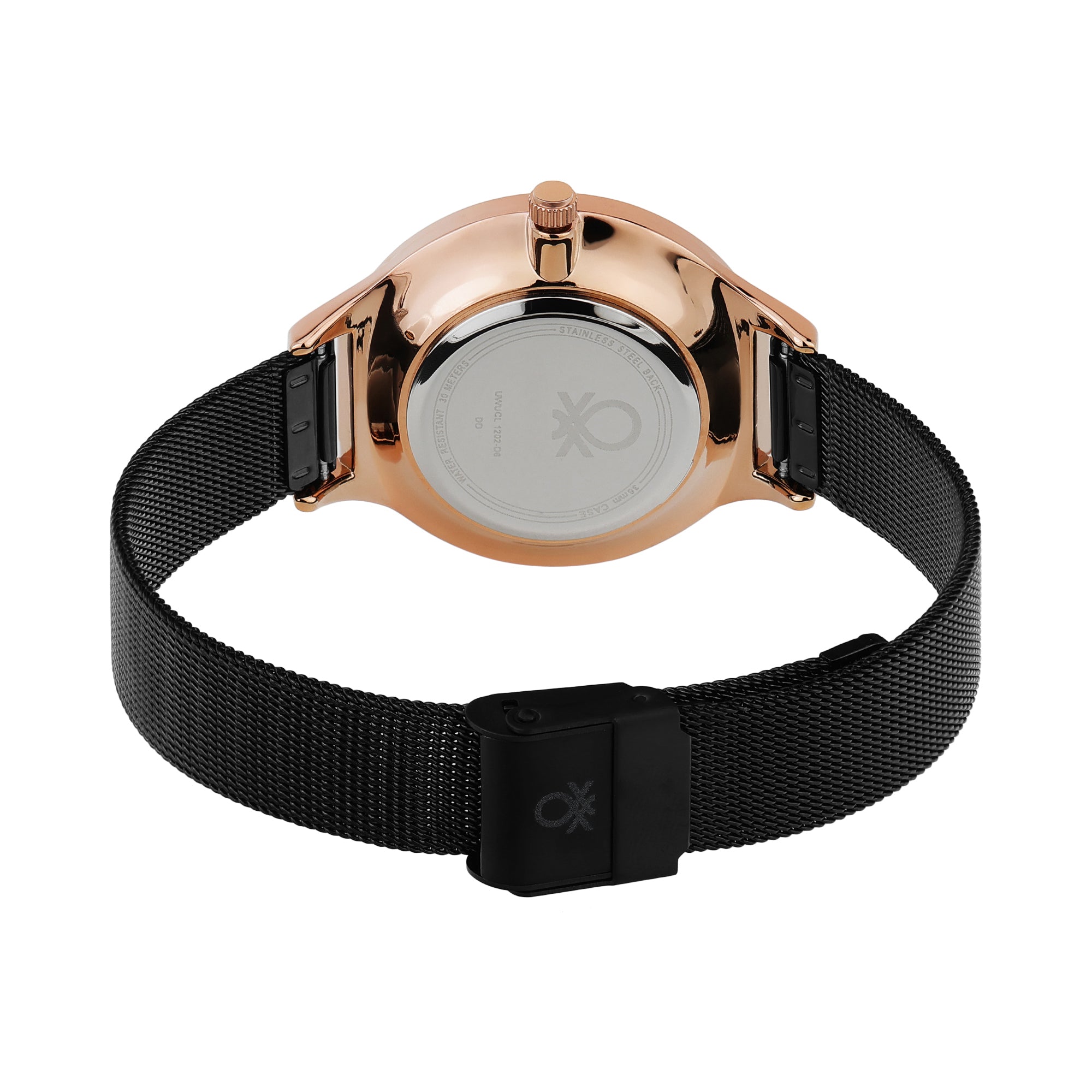 United Colors Of Benetton Iconic Two Tone Round Quartz Women Watch