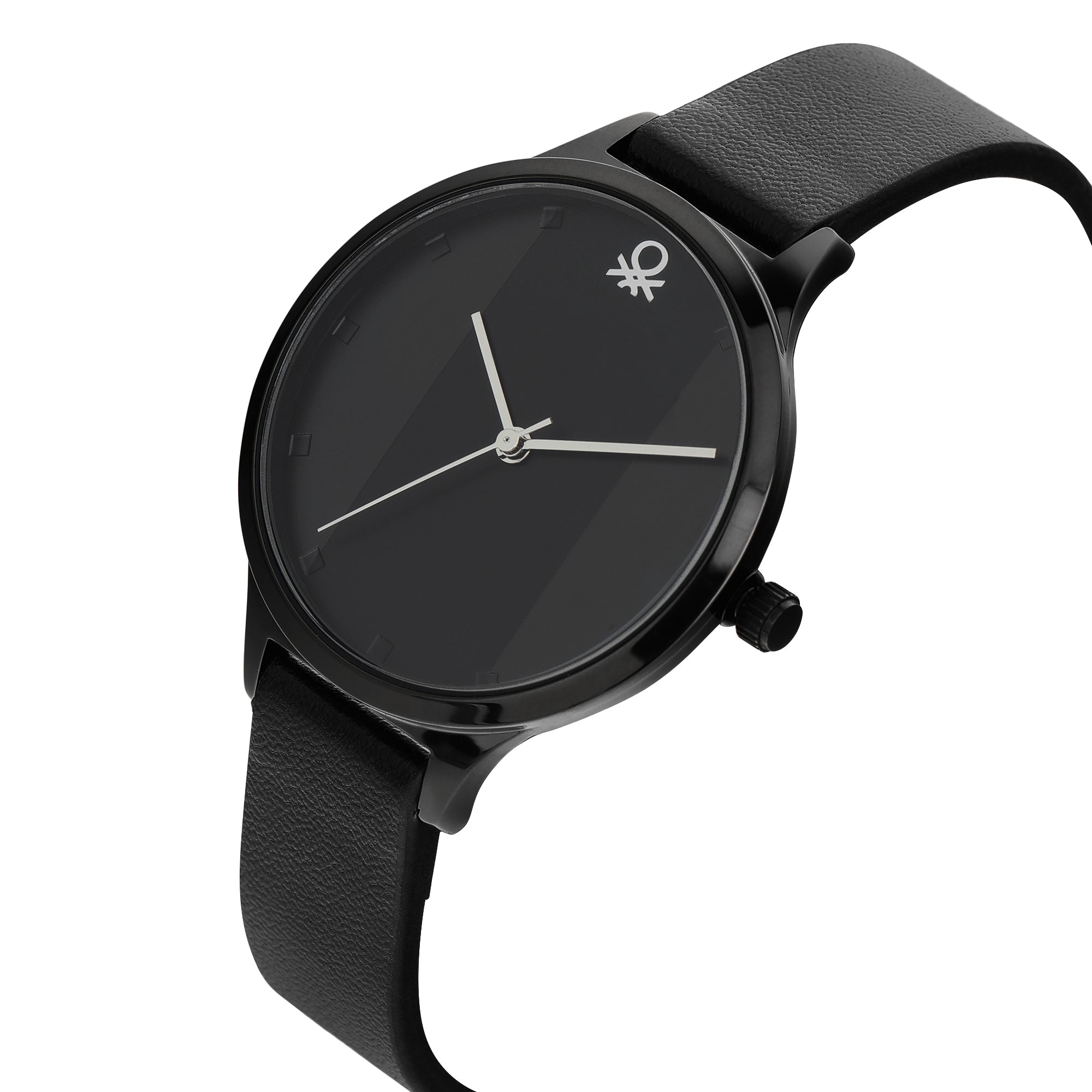 United Colors Of Benetton Iconic Black Round Quartz Women Watch