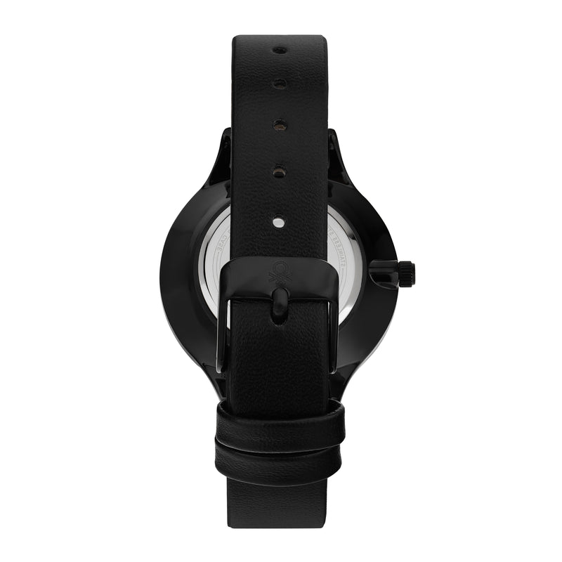 United Colors Of Benetton Iconic Black Round Quartz Women Watch Watch United Colors Of Benetton