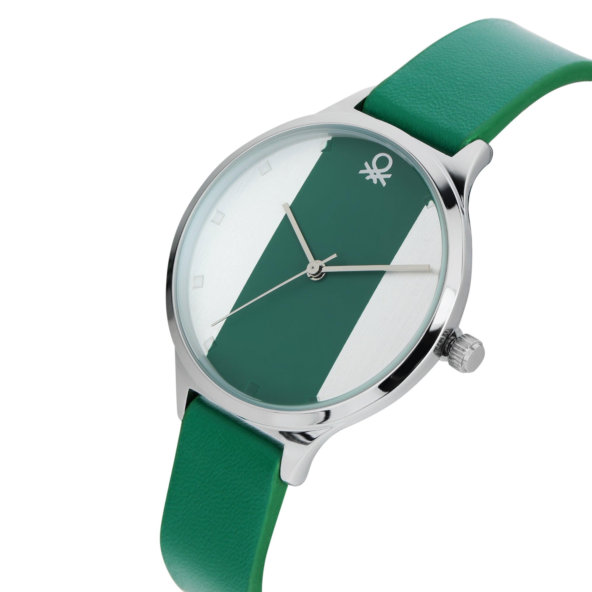 United Colors Of Benetton Iconic Two Tone Round Quartz Women Watch