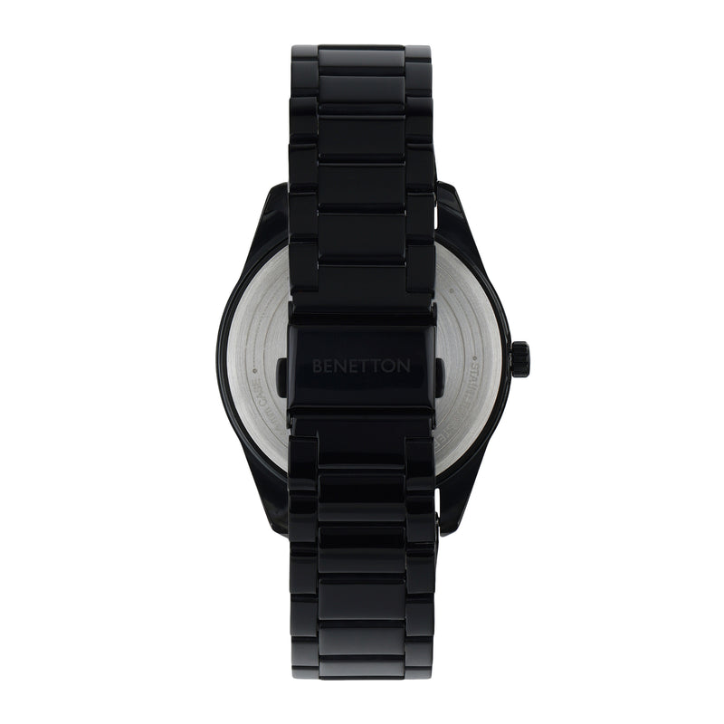 United Colors Of Benetton Iconic Black Round Quartz Men Watch Watch United Colors Of Benetton