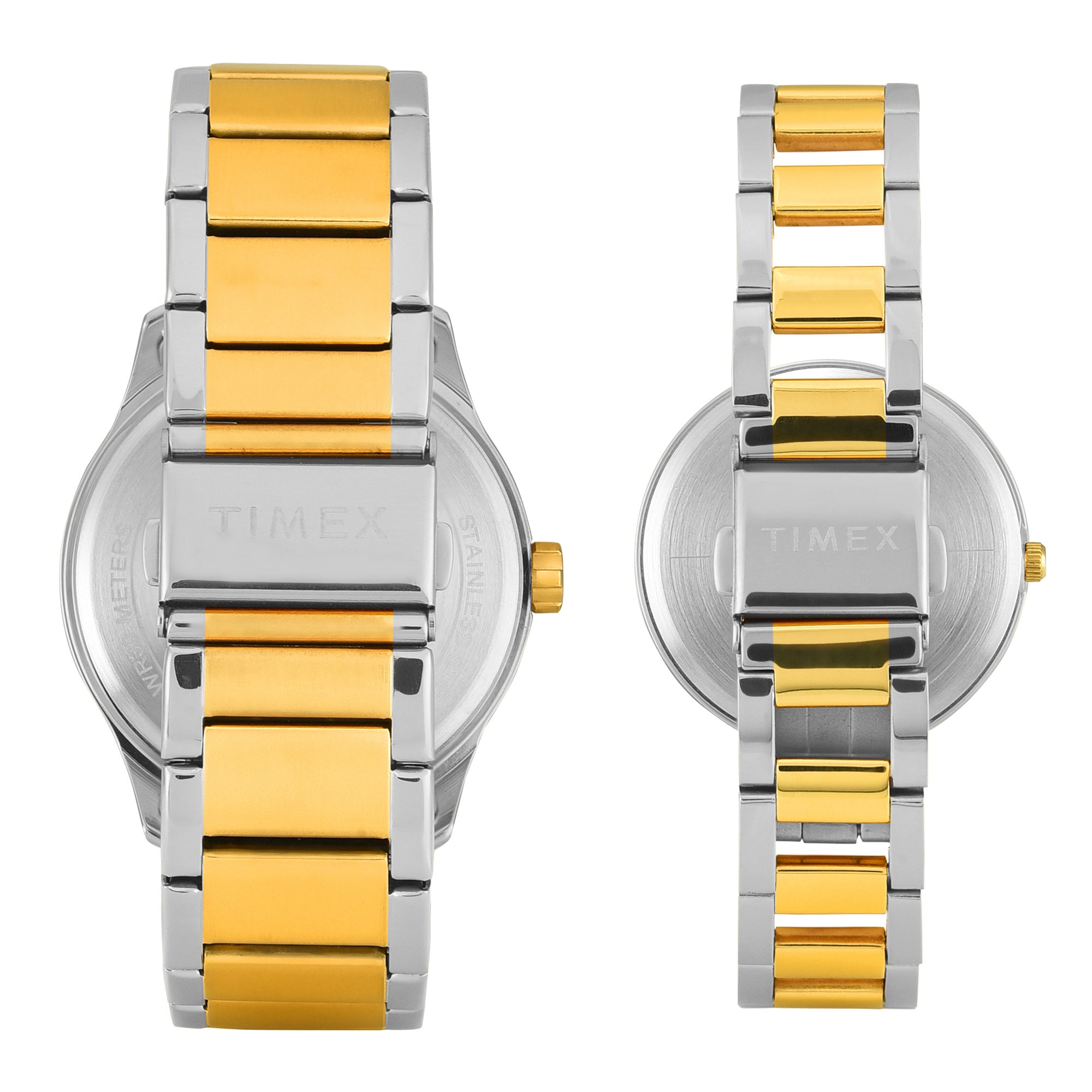 Timex Trendline Round 21mm Green Dial Analog Pair Watch - TW00PR340 Watch Timex