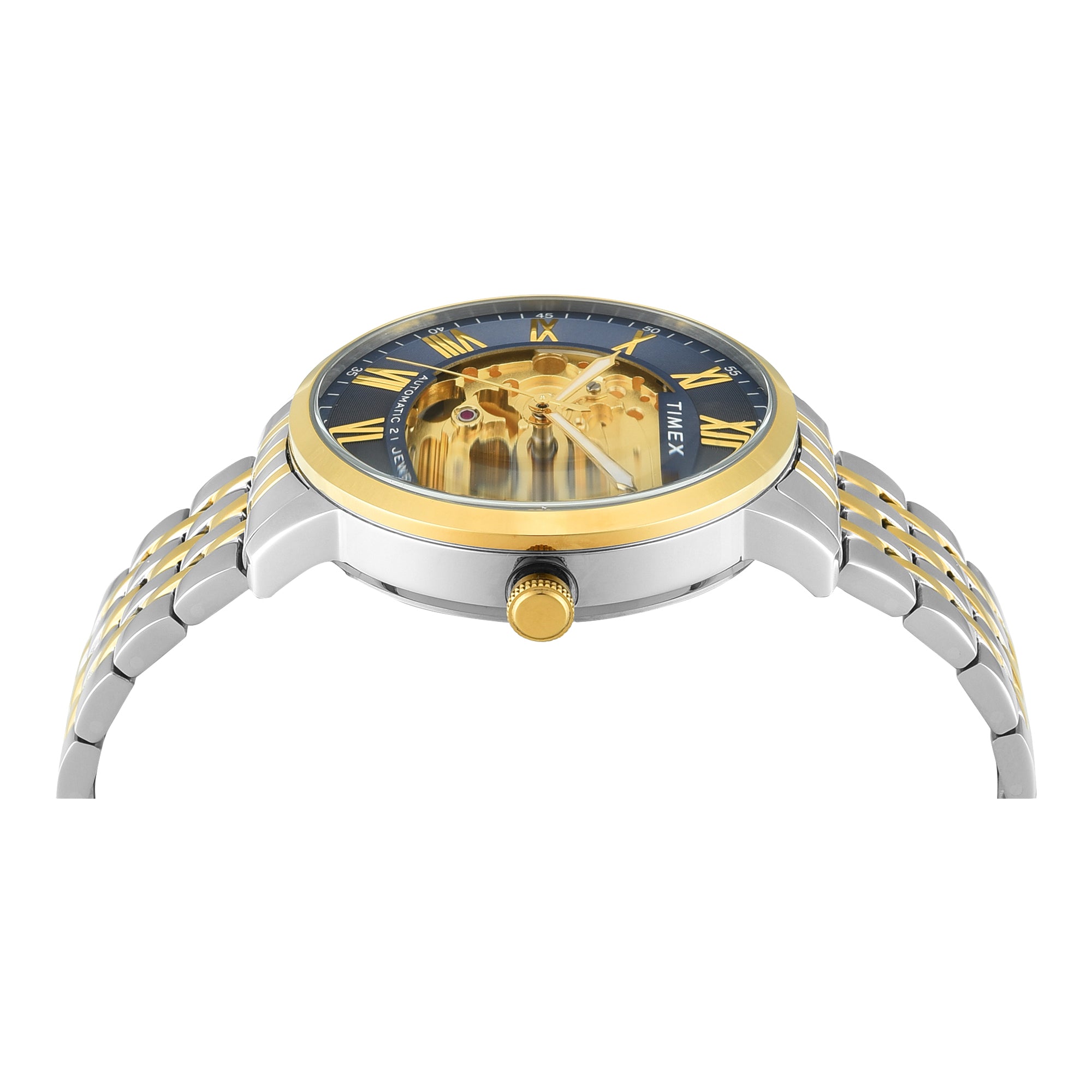 Timex Signio Round 21mm Blue Dial Analog Automatic Men Watch - TWEG23505