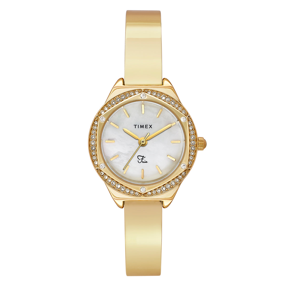 Timex Fria Round 21mm White Dial Analog Women Watch - TWEL24202 Watch Timex