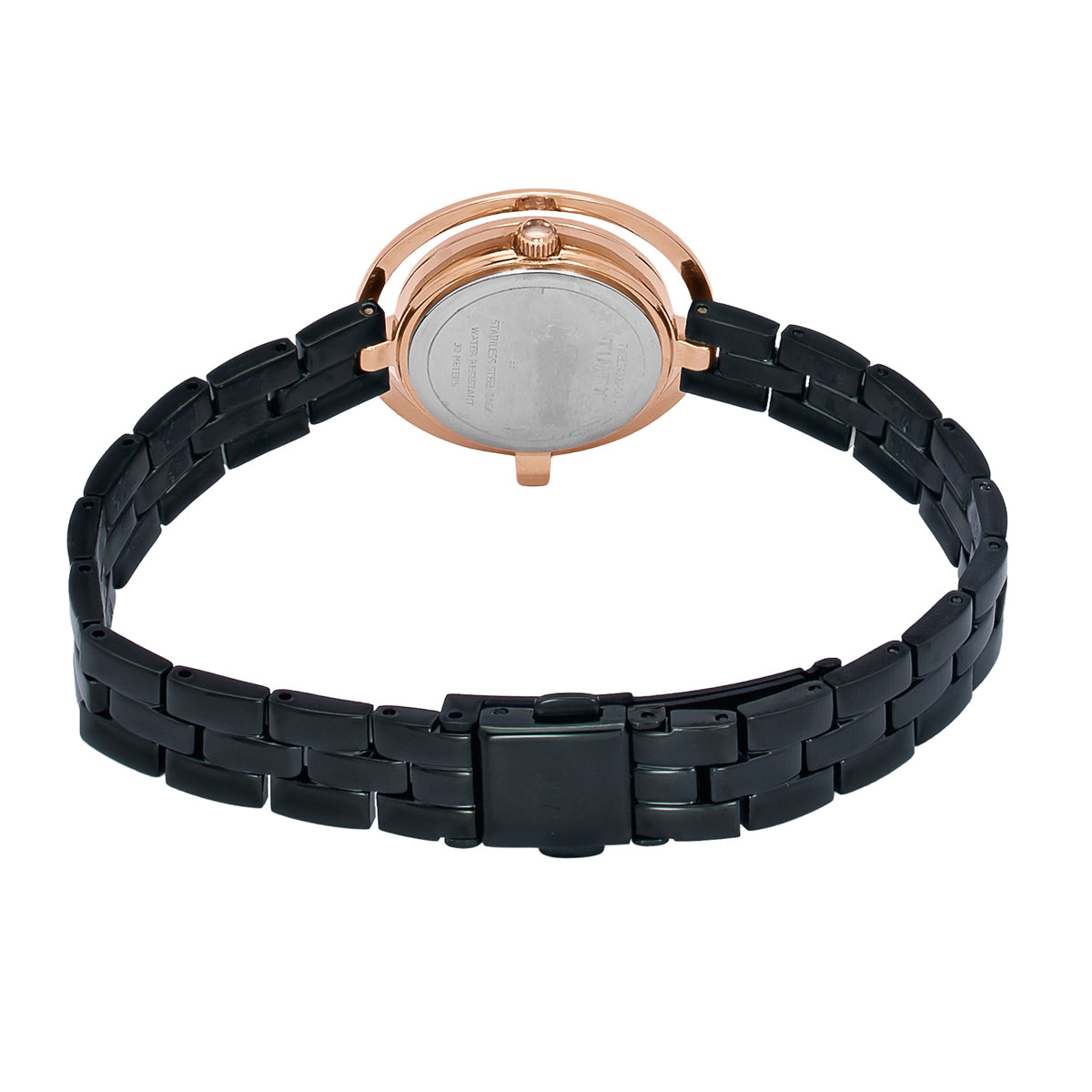 Timex Fria Round 21mm Black Dial Analog Women Watch - TWEL24303 Watch Timex
