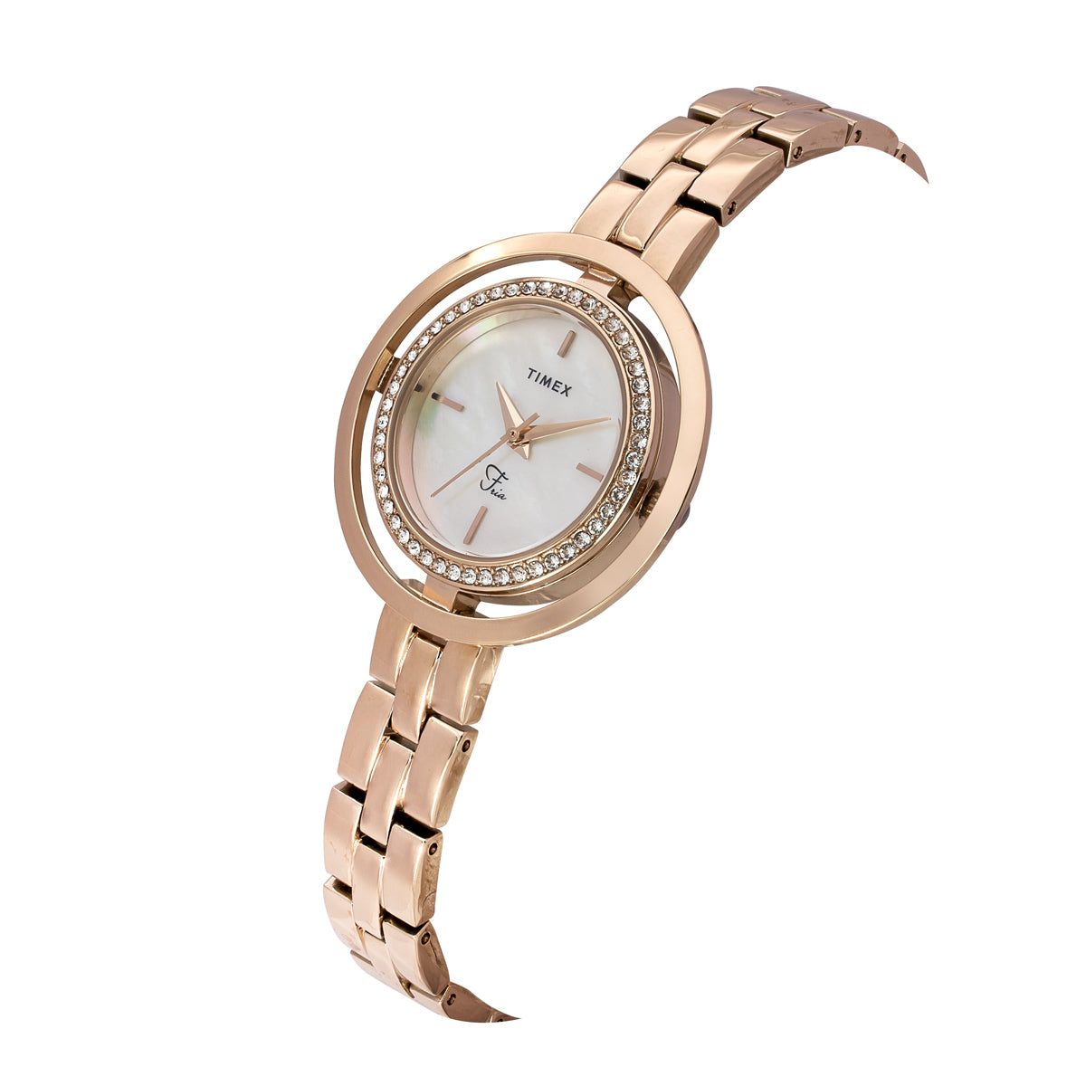 Timex Fria Round 21mm White Dial Analog Women Watch - TWEL24300 Watch Timex