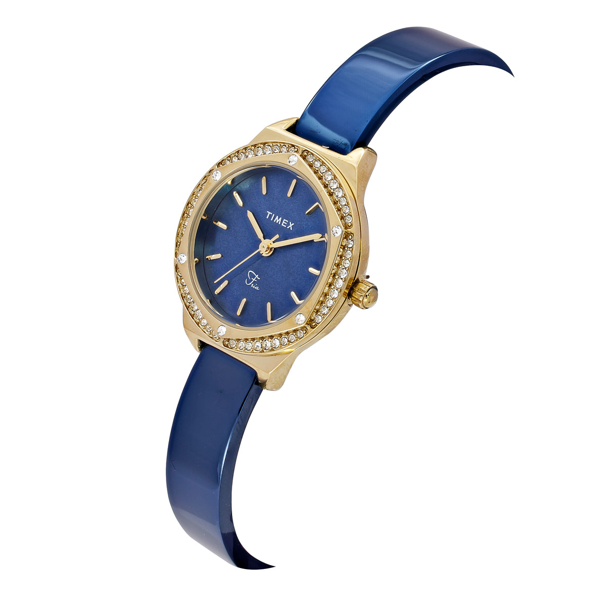 Timex Fria Round 28mm Blue Dial Analog Women Watch - TWEL24203 Watch Timex