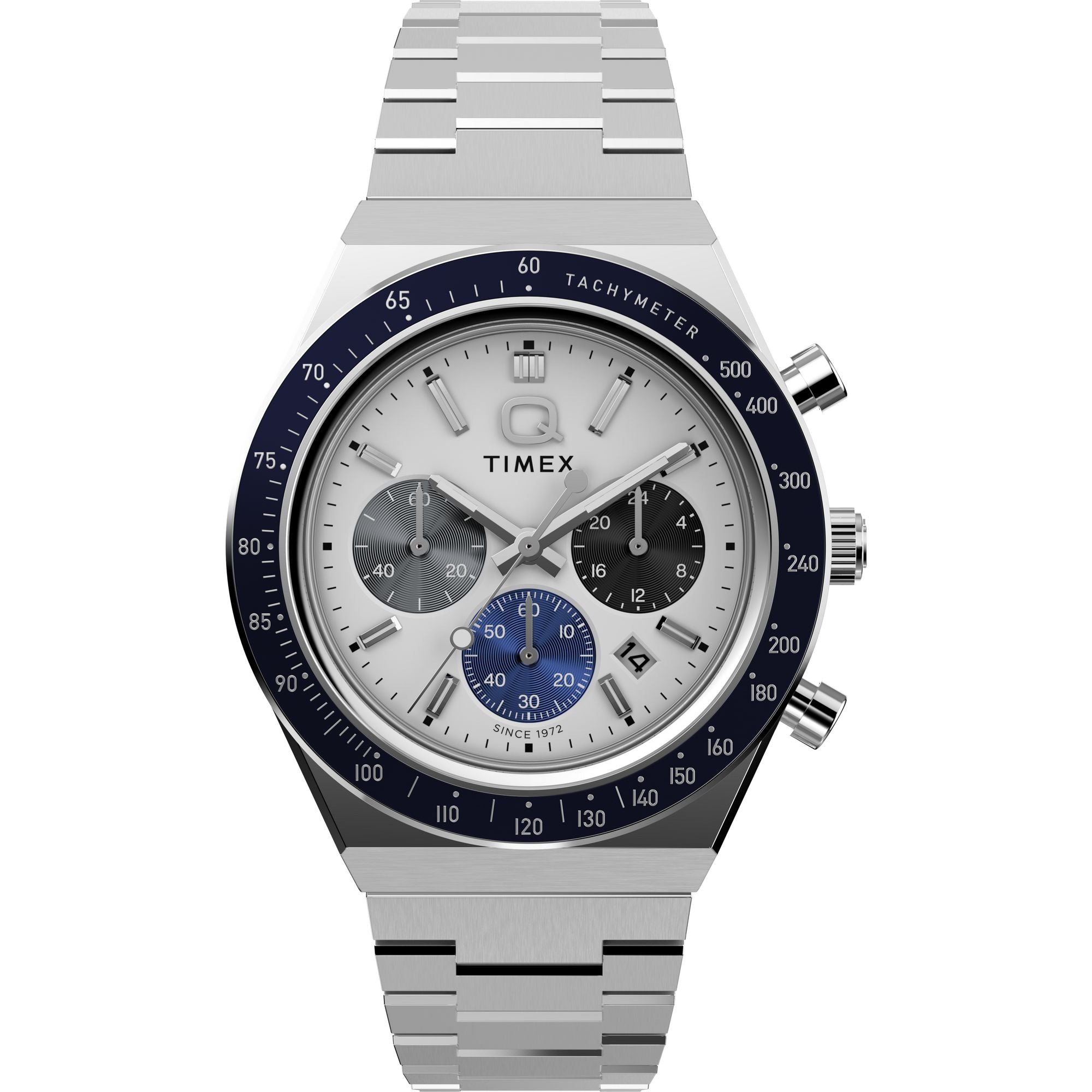 Timex Q Sport Round 40mm White Dial Analog Men Watch - TW2Y36200IK