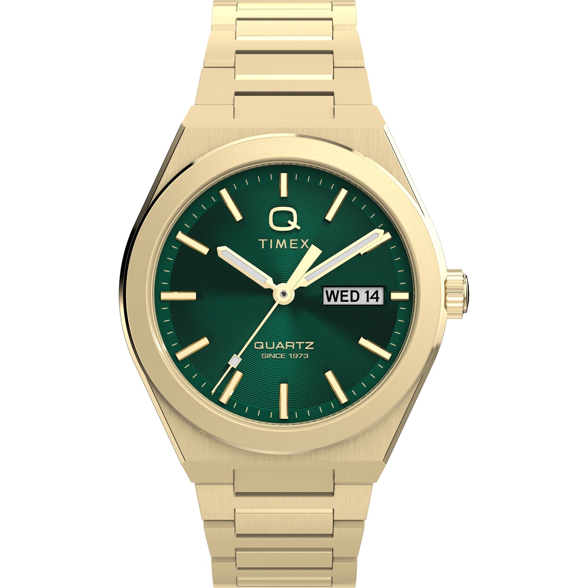Timex Q Continental Round 39mm Green Dial Analog Men Watch - TW2Y35100IK Watch Timex