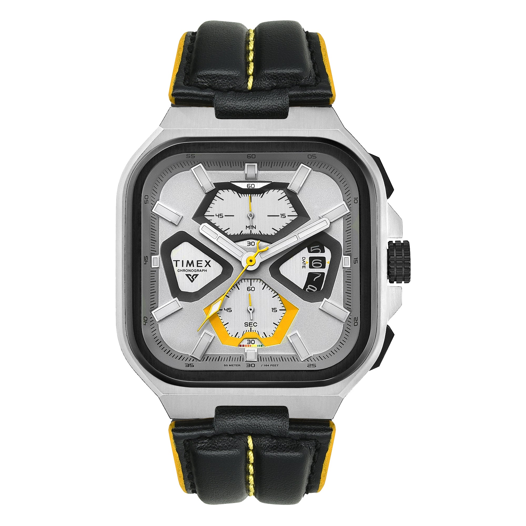 Timex Vector Silver Square Quartz Men Watch