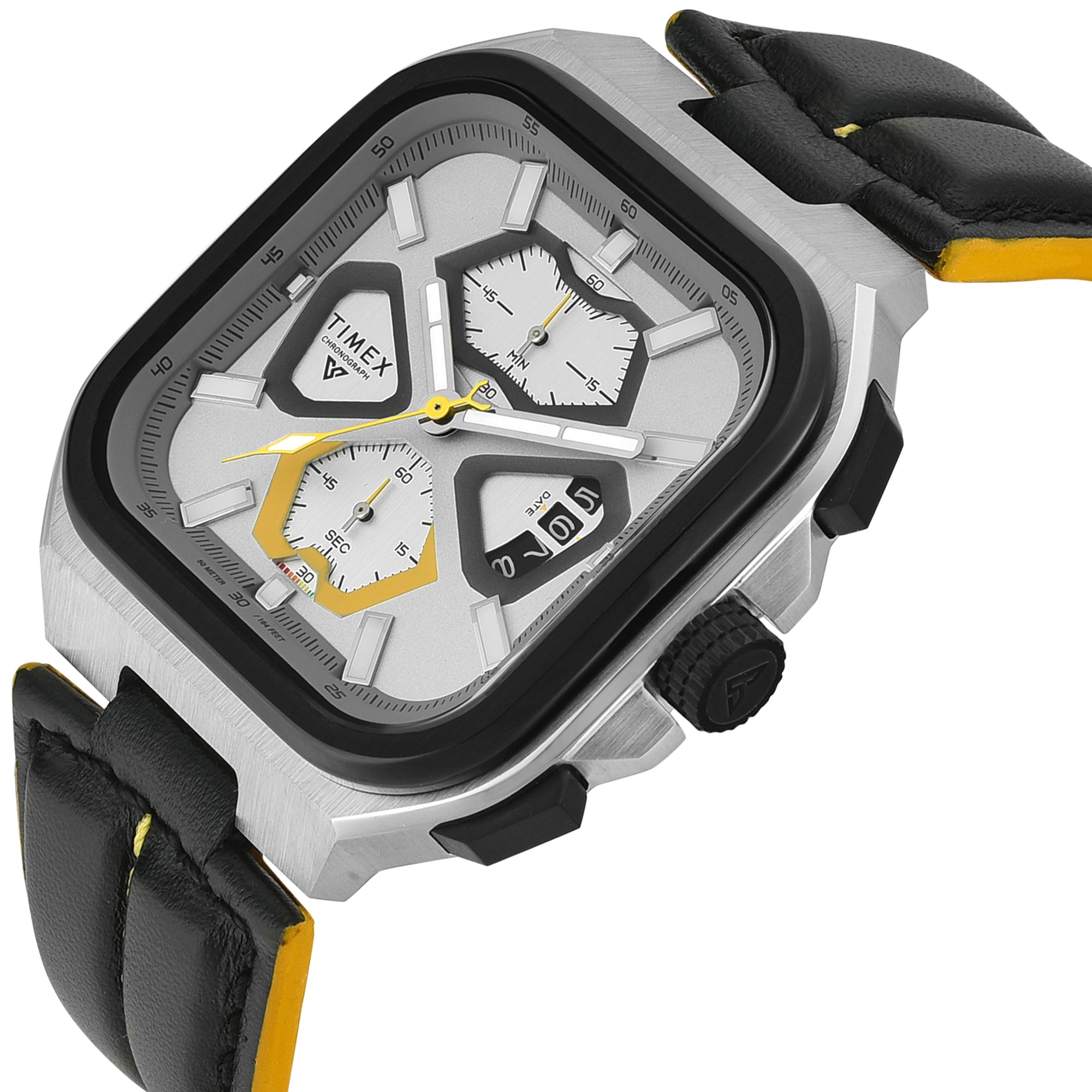 Timex Vector Silver Square Quartz Men Watch