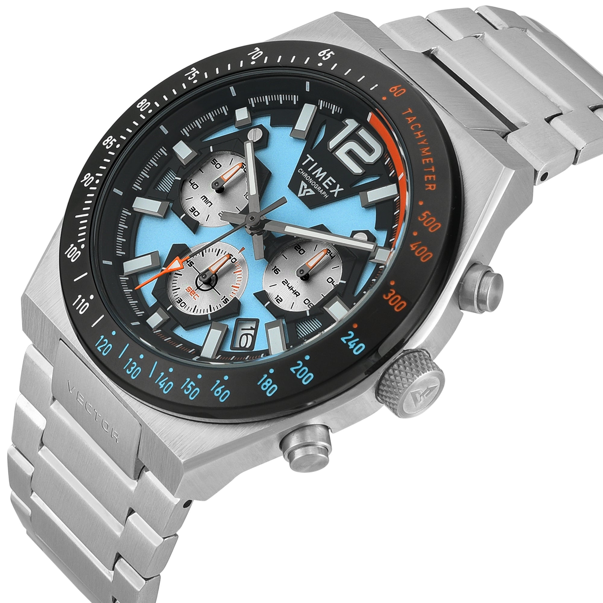 Timex Vector Blue Round Quartz Men Watch