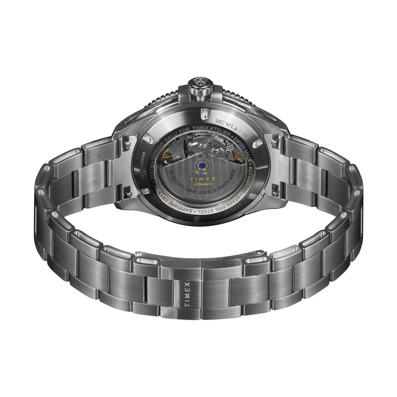 Timex Atelier Round 21mm Black Dial Mechanical Automatic Men Watch - TW2Y725004A Watch Timex