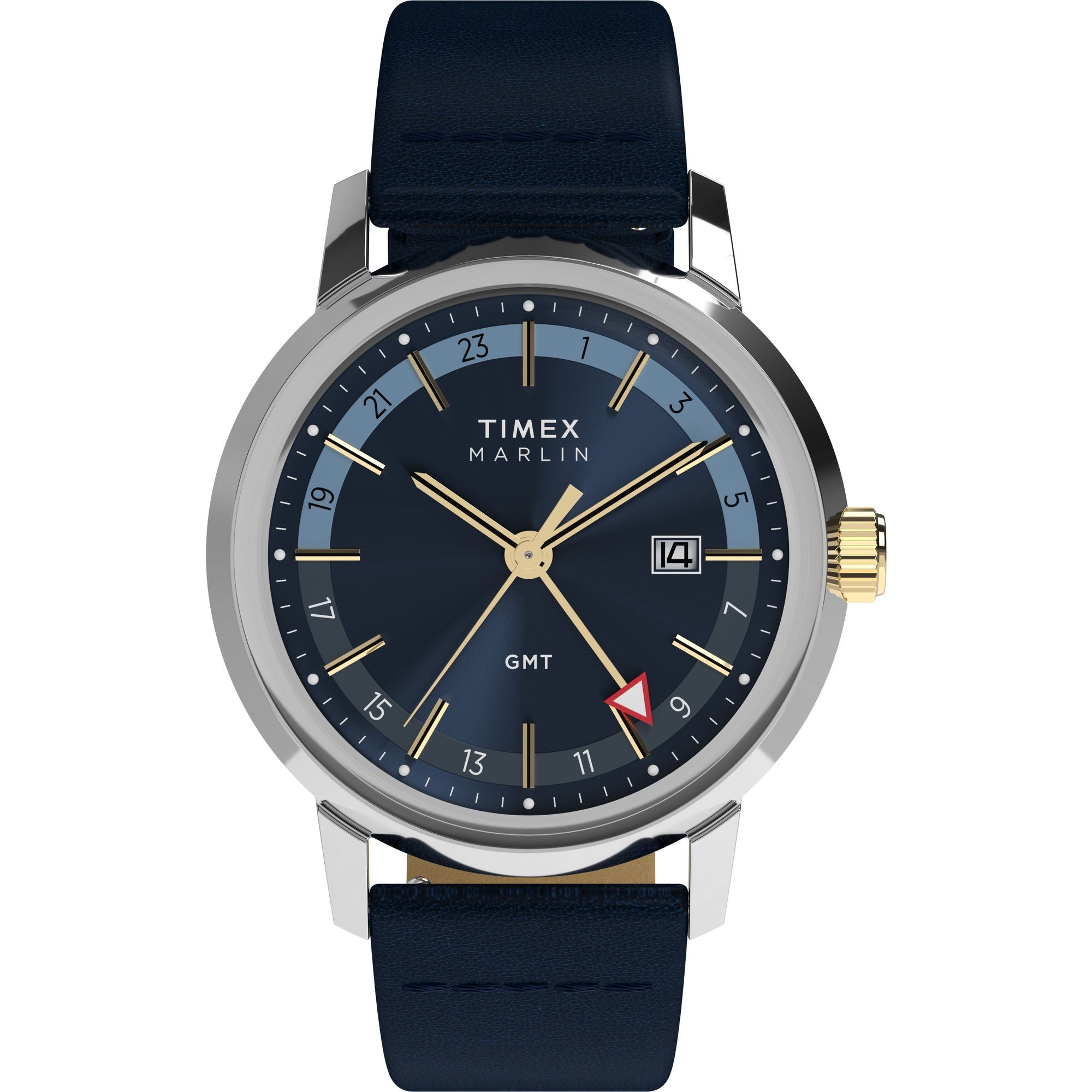 Timex Marlin Blue Round Quartz Men Watch