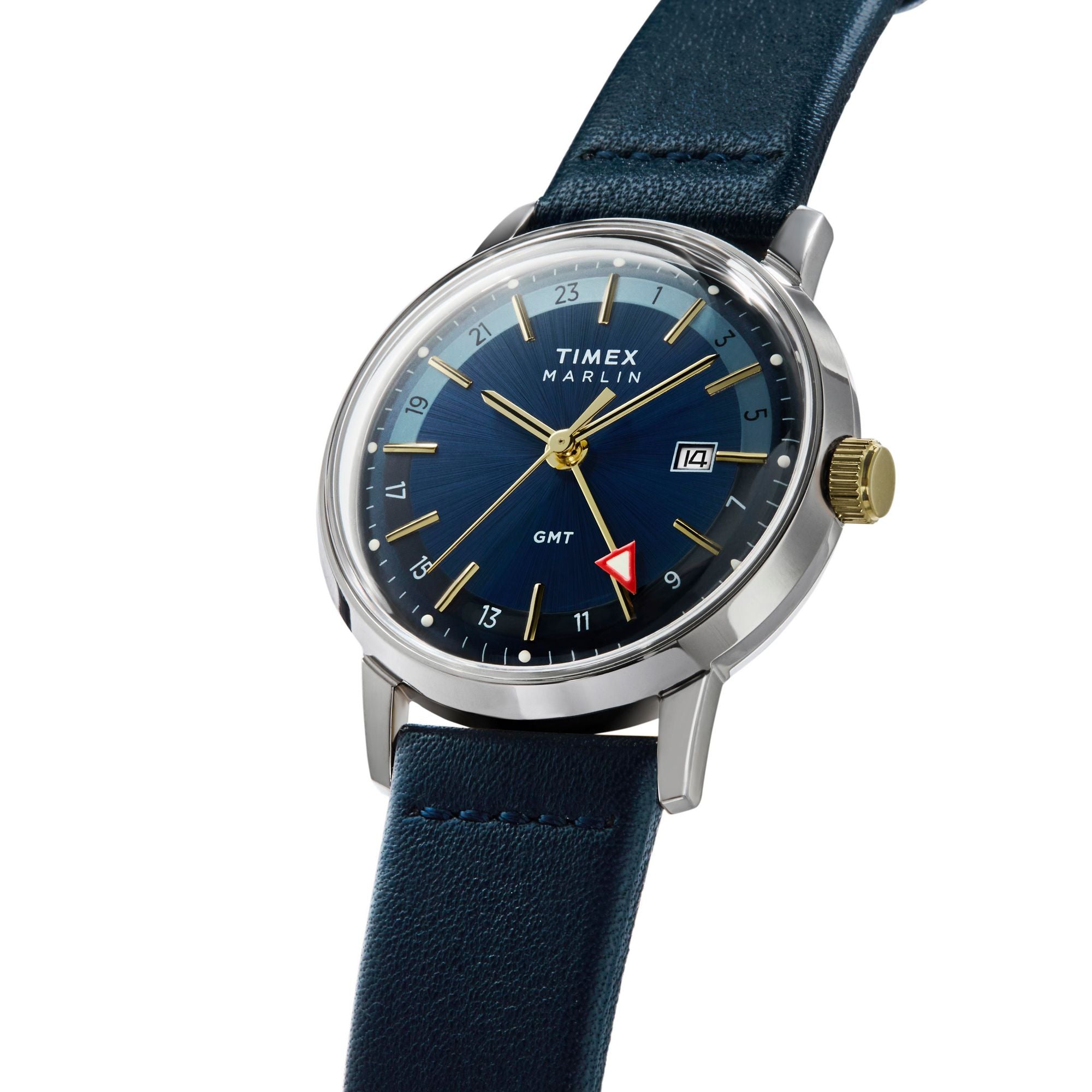 Timex Marlin Blue Round Quartz Men Watch