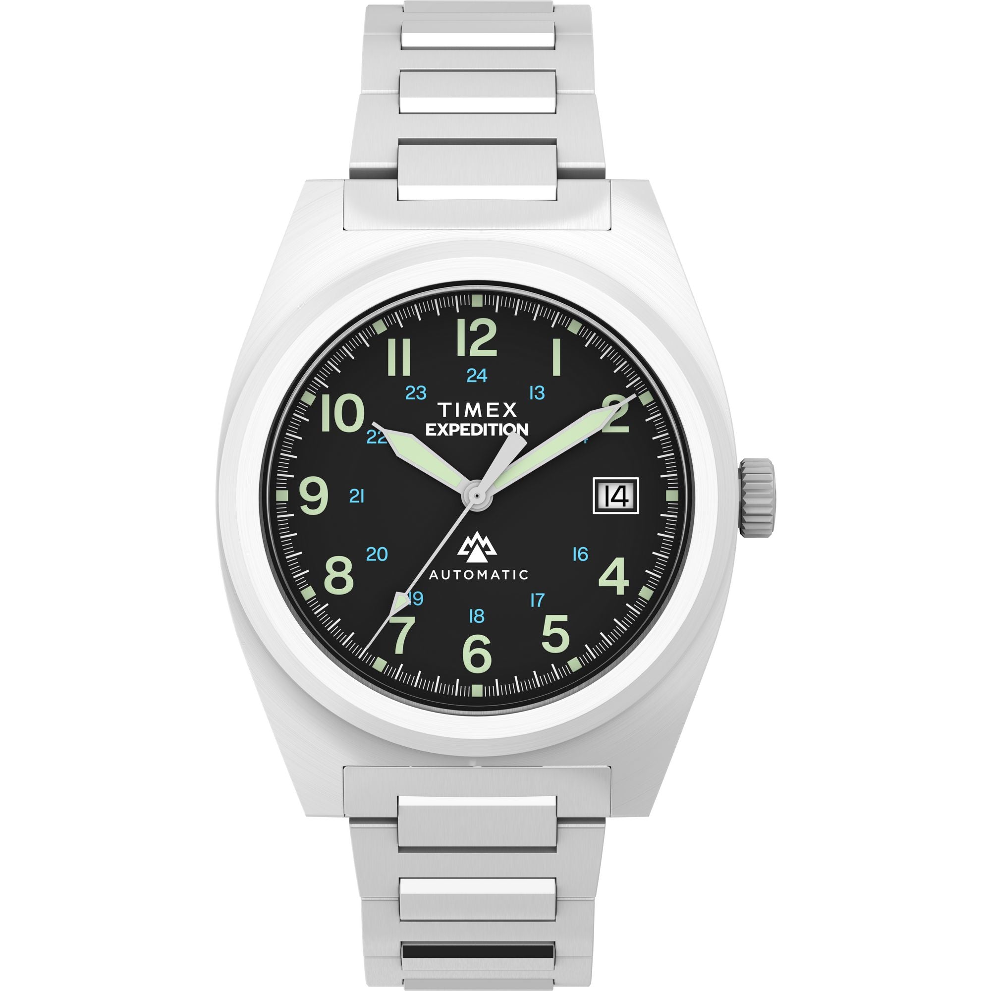 Timex Capstone Round 21mm Black Dial Mechanical Automatic Men Watch - TW2Y39600UJ Watch Timex