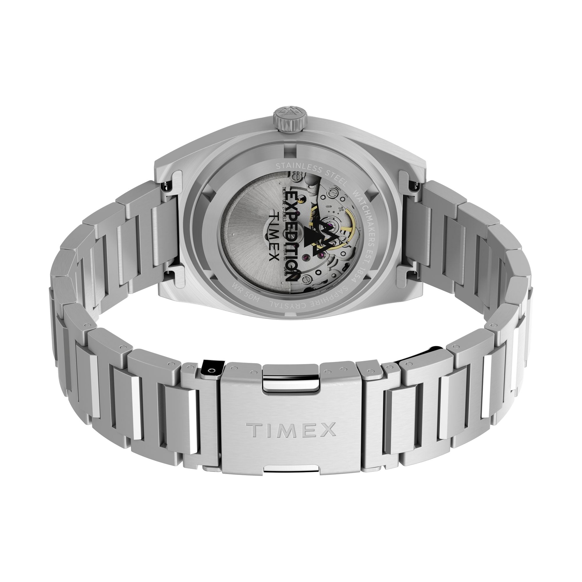 Timex Capstone Round 21mm Black Dial Mechanical Automatic Men Watch - TW2Y39600UJ