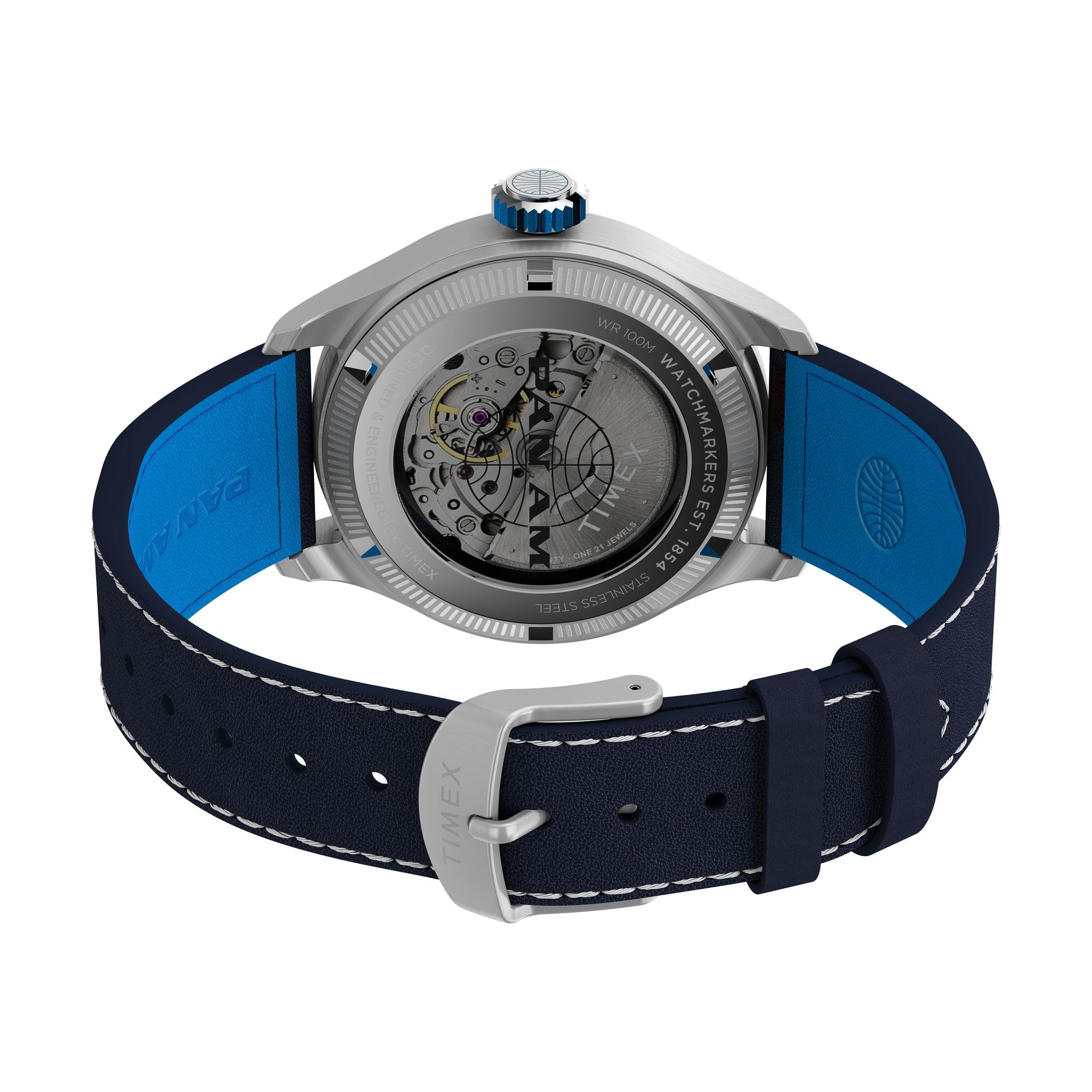 Timex Waterbury Traditional Blue Round Mechanical Automatic Men Watch