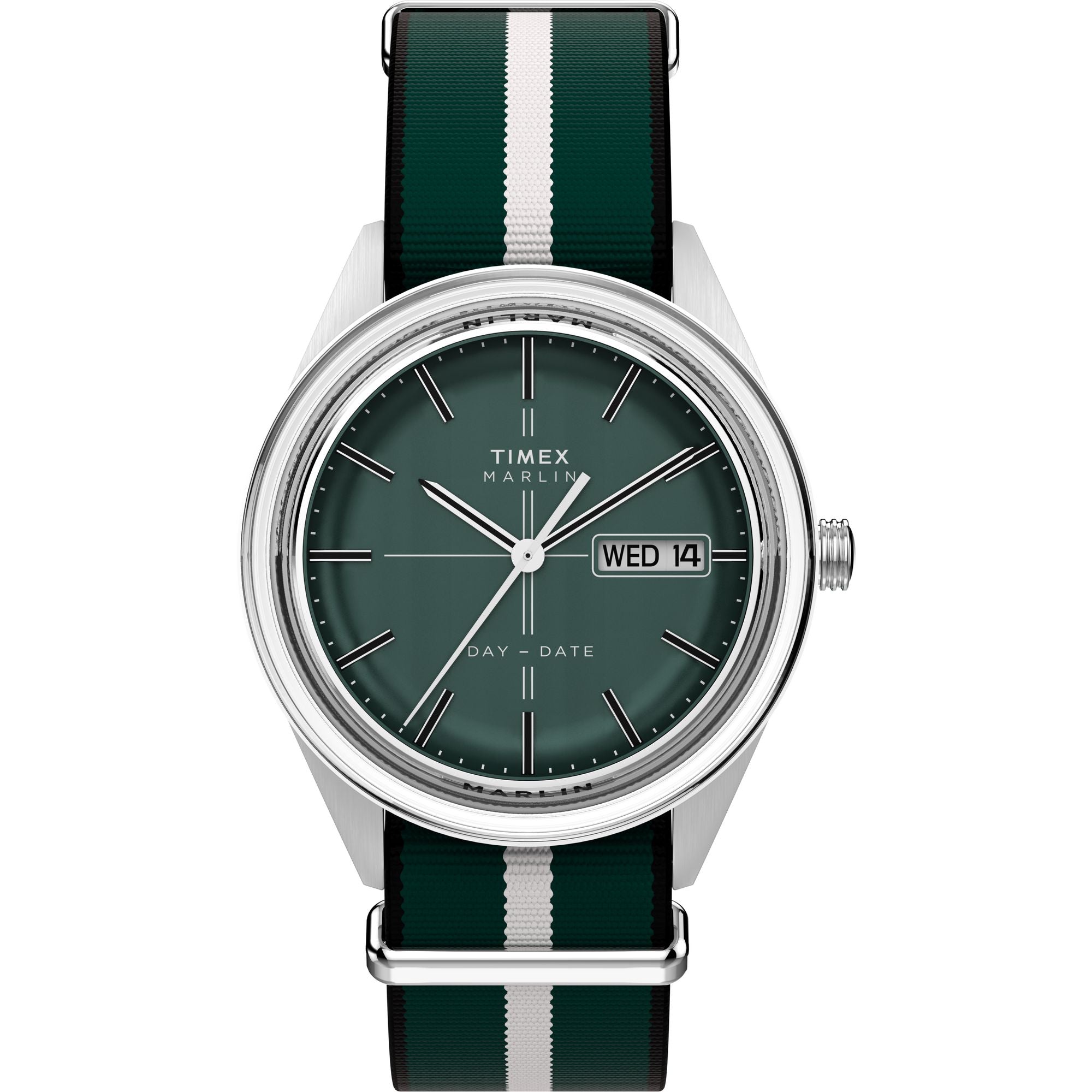 Timex Jet Round 38mm Green Dial Analog Men Watch - TW2Y37500UJ