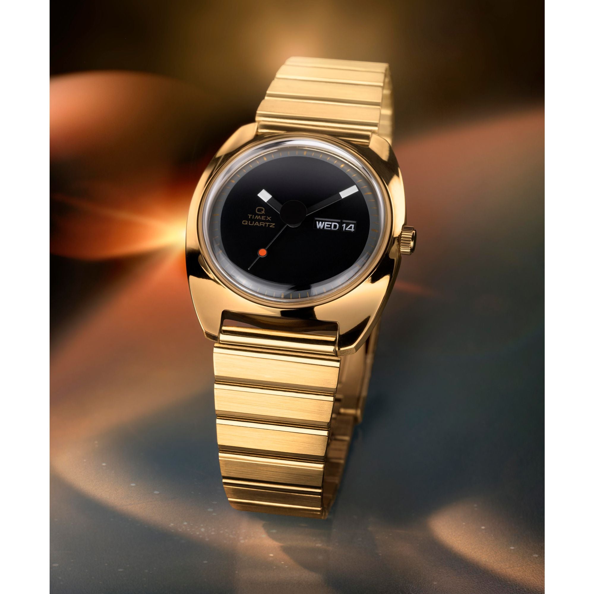 Timex Q Vintage Round 37mm Black Dial Analog Men Watch - TW2Y34400UJ