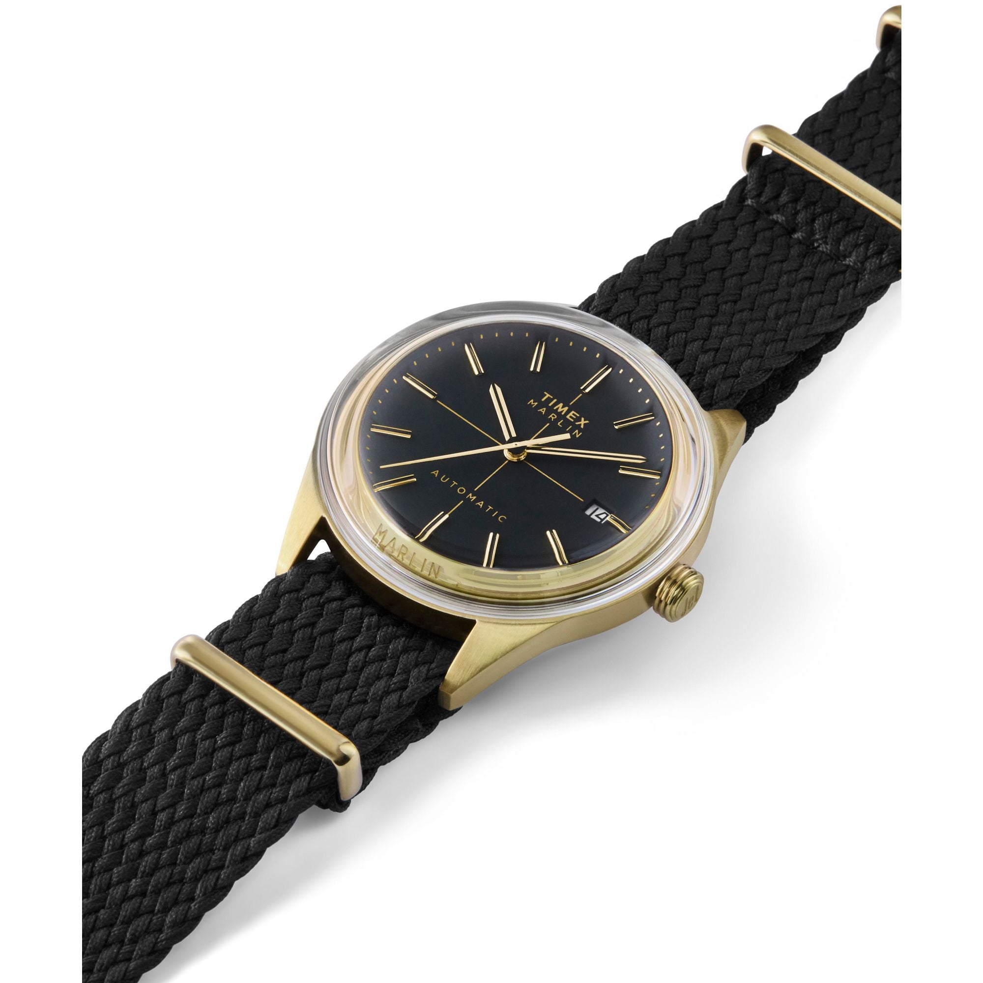 Timex Marlin Round 38mm Black Dial Mechanical Automatic Men Watch - TW2Y24300UJ Watch Timex