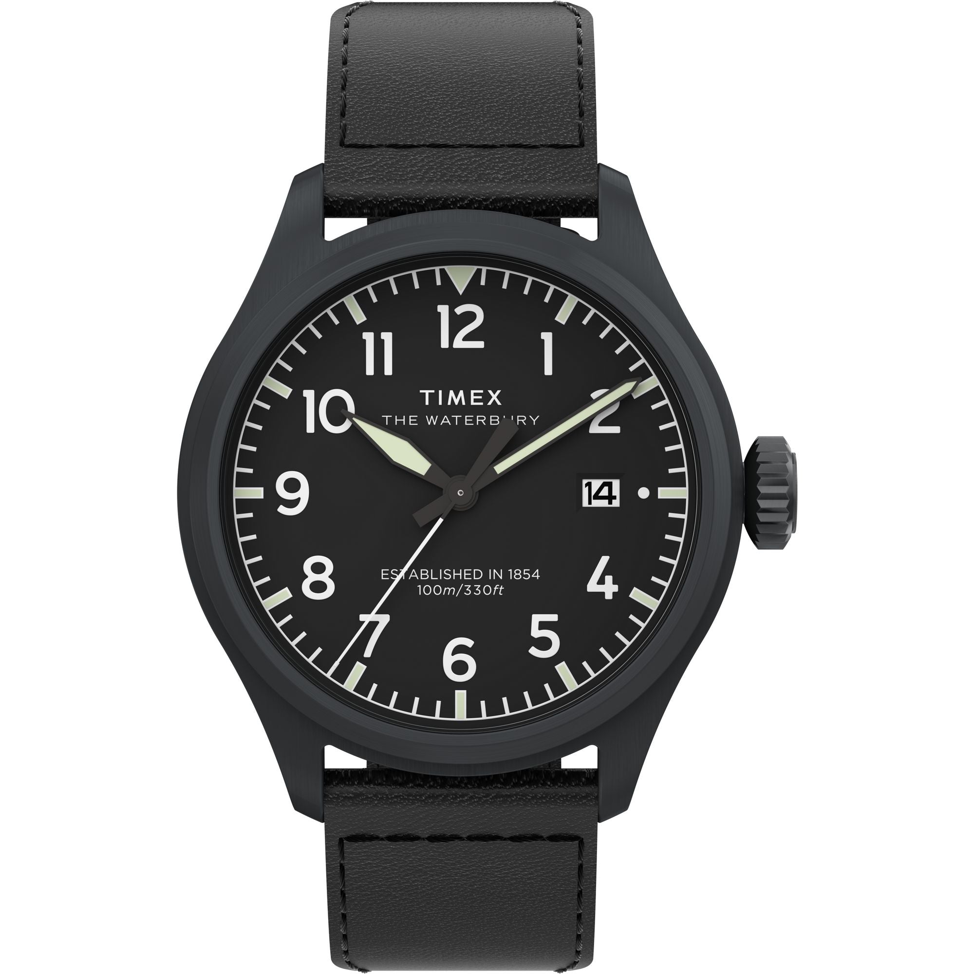 Timex Waterbury Round 21mm Black Dial Analog Men Watch - TW2Y18900UJ