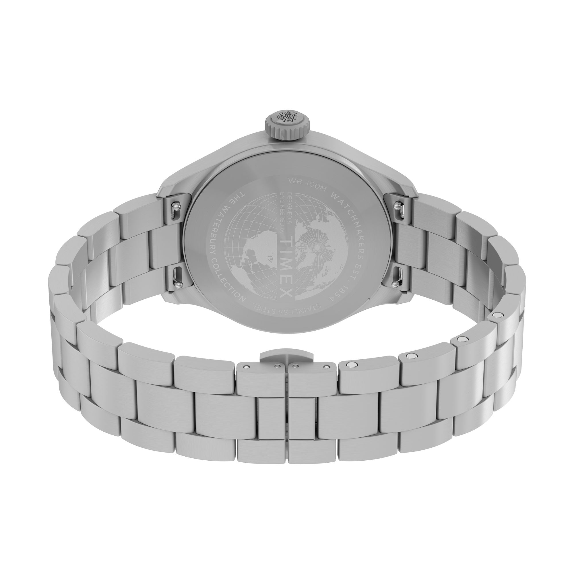 Timex Waterbury Traditional Silver Round Quartz Men Watch